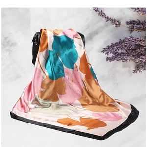 COPY - Satin Square Scarves Neck Hair Head Scarf …